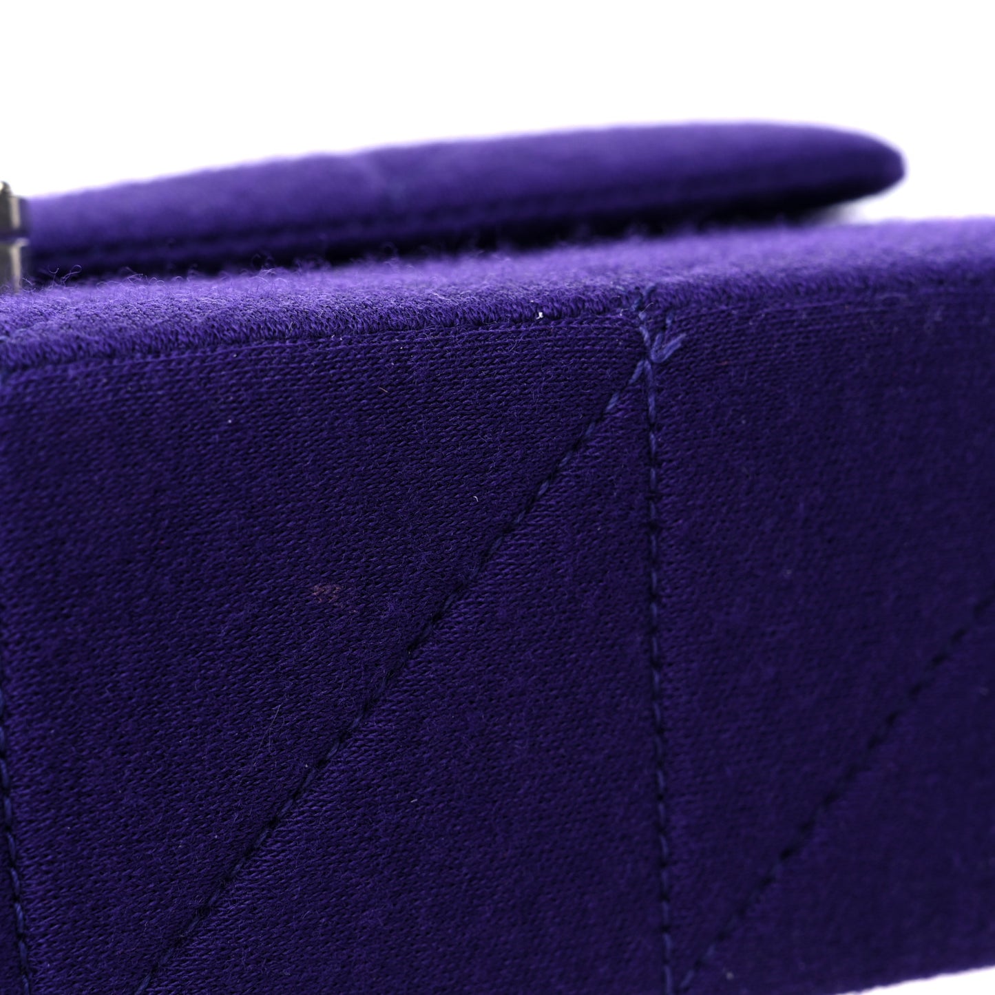 Jersey Wool Patchwork Monogram Medium Jamie Baguette Purple