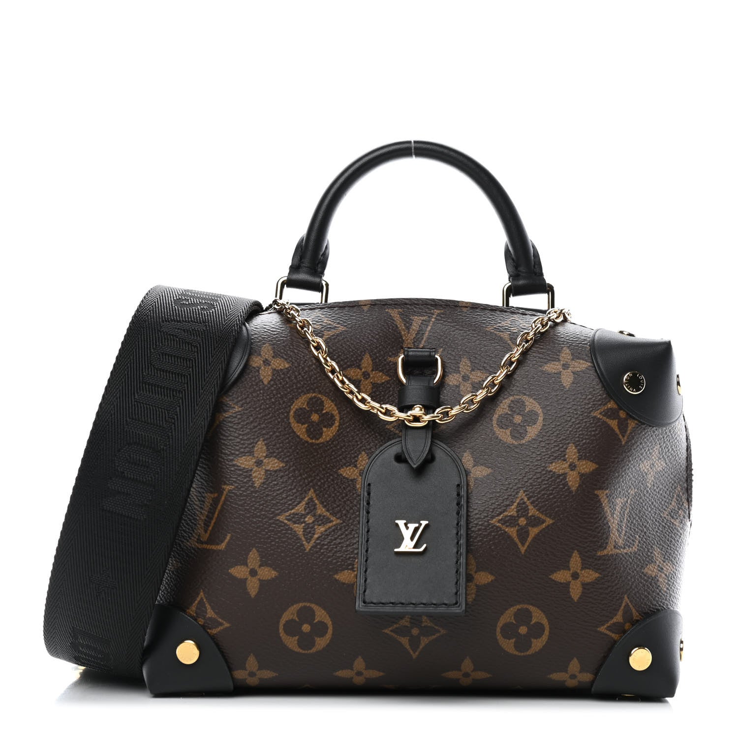 Louis Vuitton Monogram Petite Malle Souple Black 1 of 4