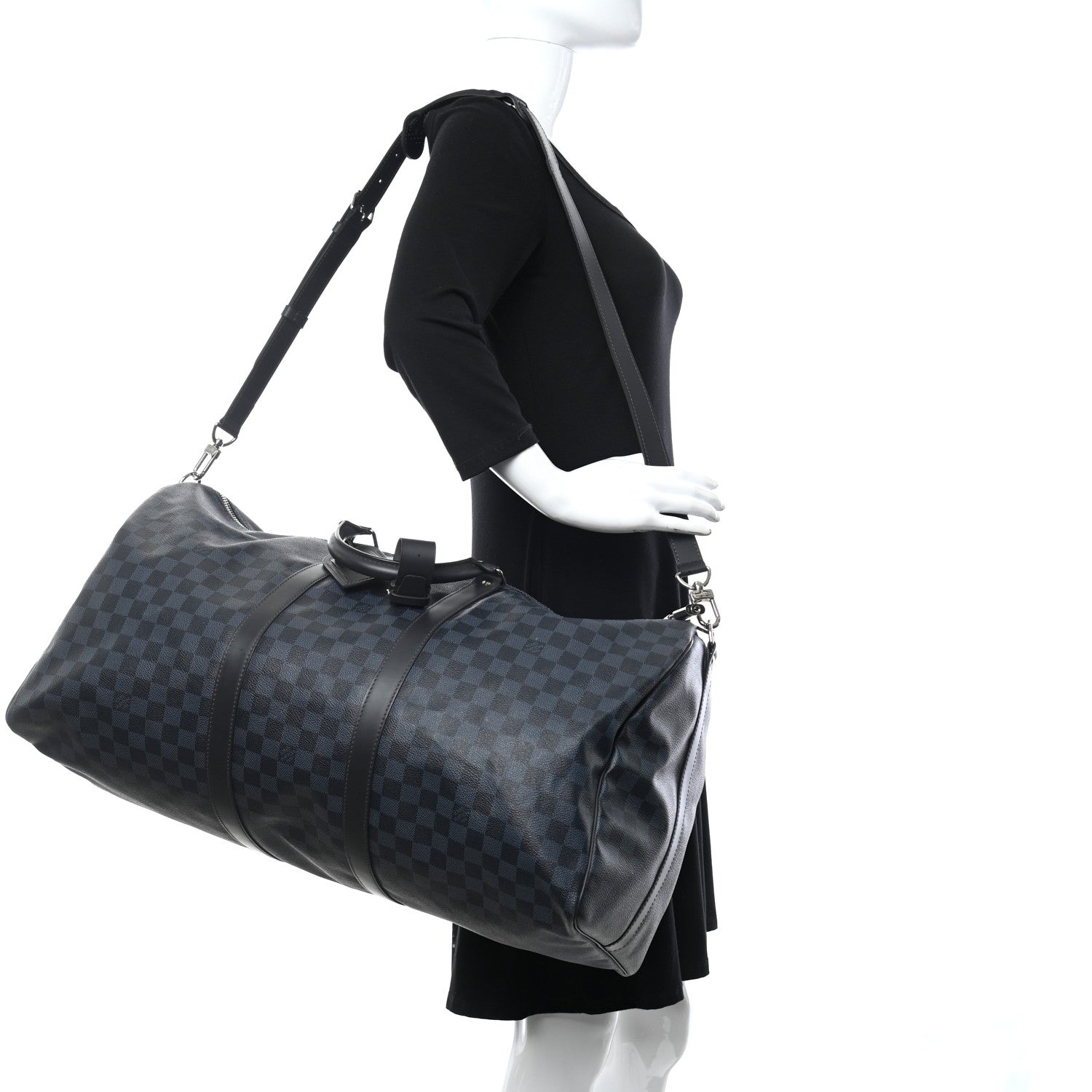 Louis Vuitton Damier Cobalt Keepall Bandouliere 55 3 of 10