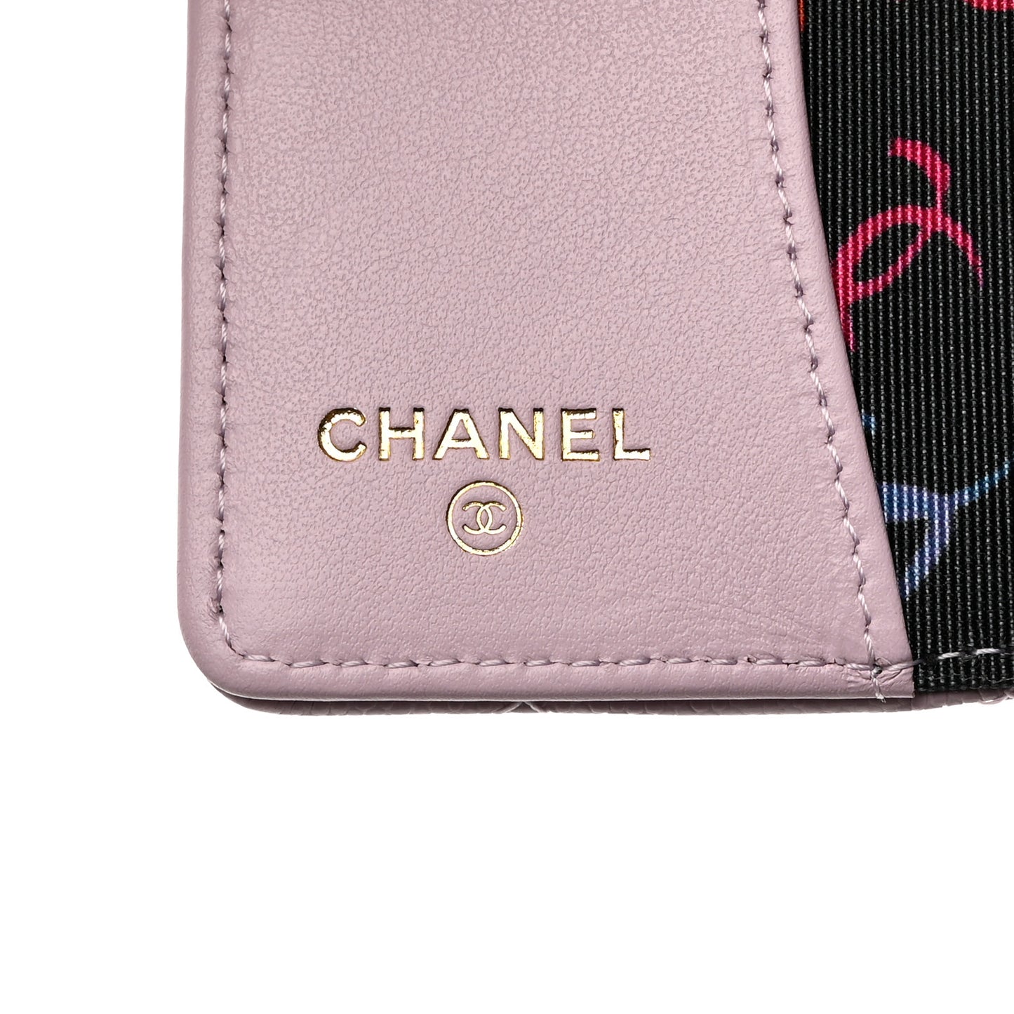 Caviar Quilted Classic 4 Key Holder Wallet Light Purple