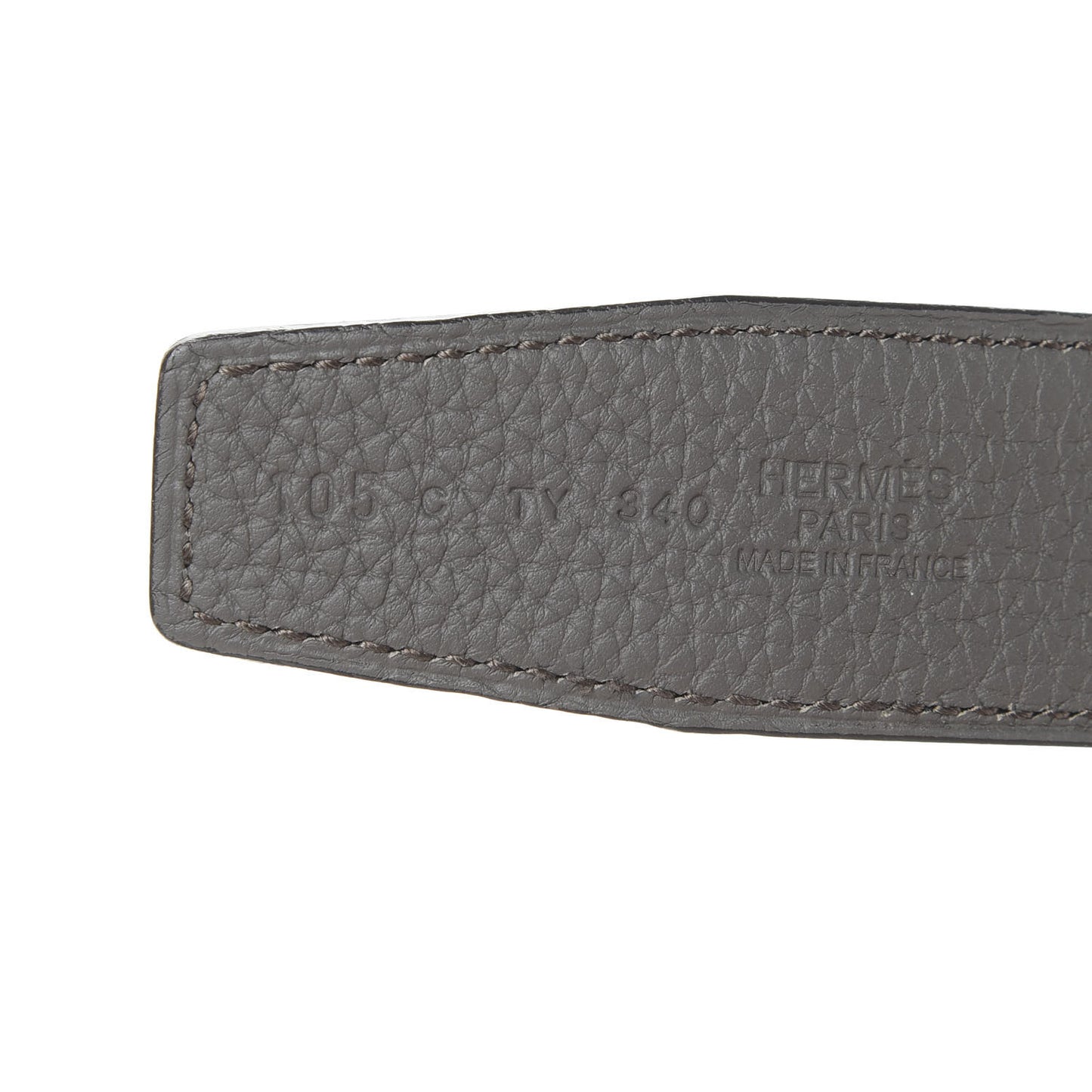 Box Togo 32mm Guilloche H Belt 105 Black Etain