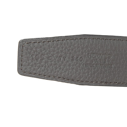 Hermes Box Togo 32mm Guilloche H Belt 105 Black Etain 4 of 8