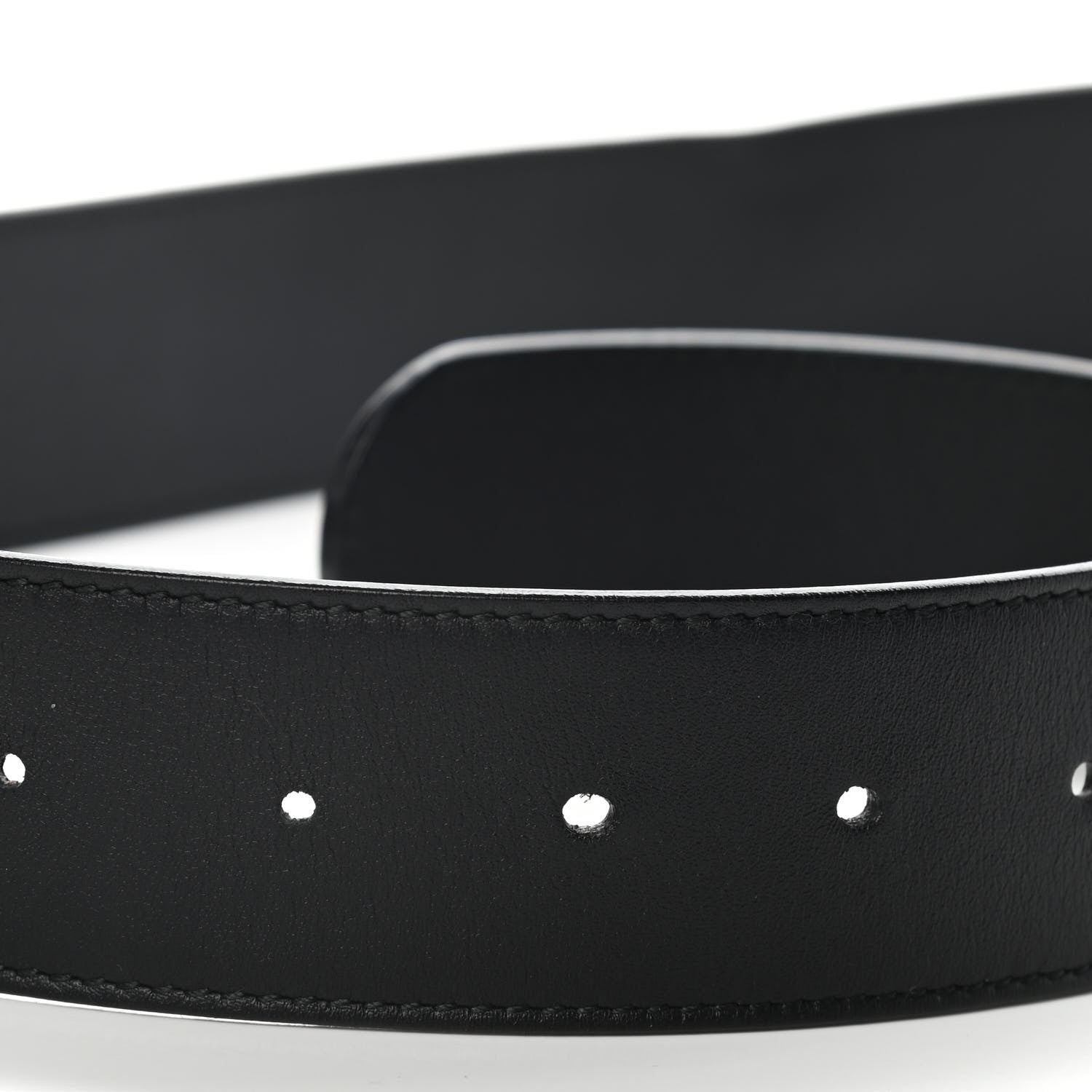 Gucci Moon Calfskin Nickel Double G 40mm Belt 90 36 Black 4 of 5