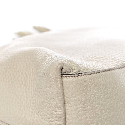 Gucci Pebbled Calfskin Medium Soho Chain Shoulder Bag Off White 12 of 16