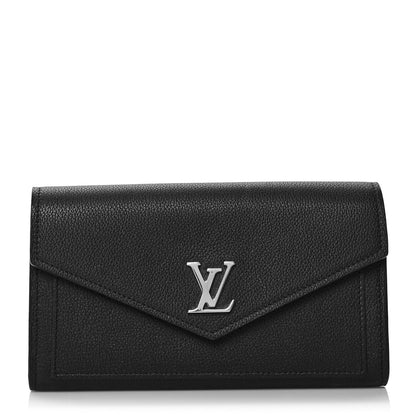 Louis Vuitton Soft Calfskin My Lockme Wallet Black 1 of 10