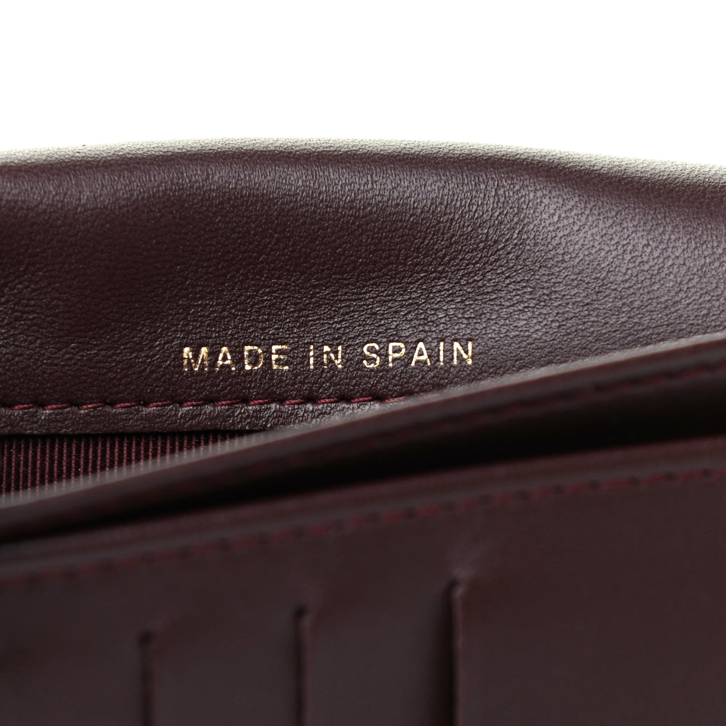 Lambskin Quilted Yen Wallet Black