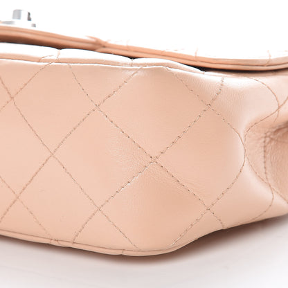 Chanel Lambskin Quilted Mini Rectangular Flap Beige 11 of 13