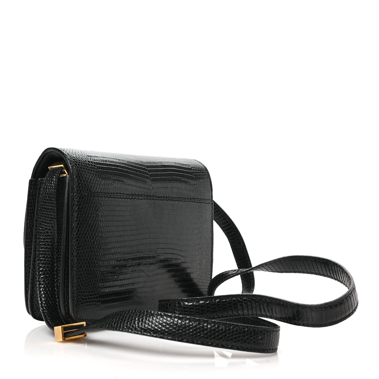 Celine Lizard Small Classic Box Flap Bag Black 3 of 8