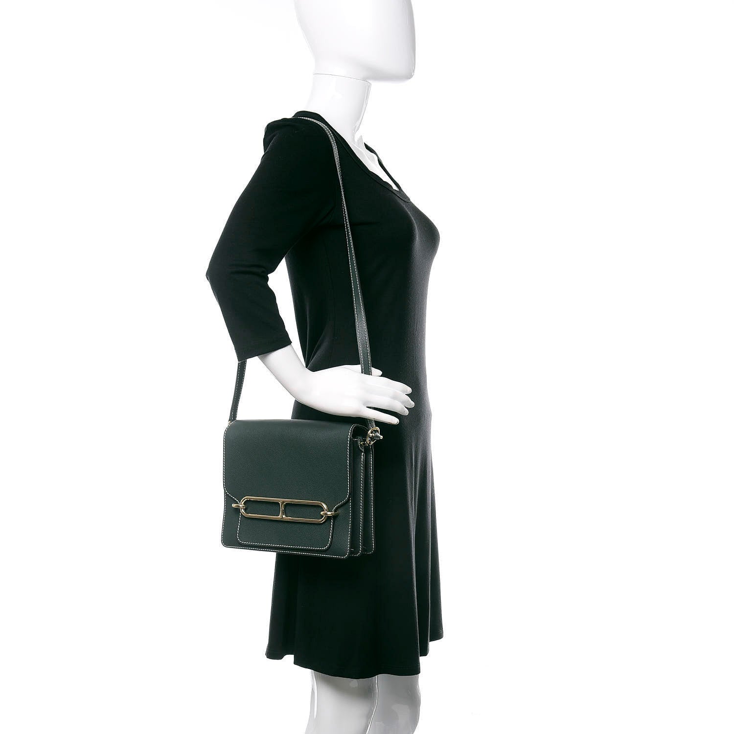 Hermes Evercolor Sac Roulis 23 Vert Anglais 2 of 11