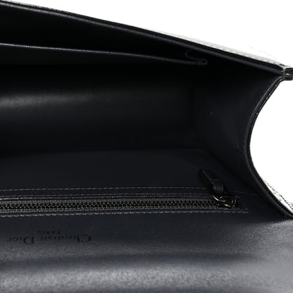 Christian Dior Metallic Patent Micro-Cannage Medium Diorama Flap Bag Onyx Black 5 of 9