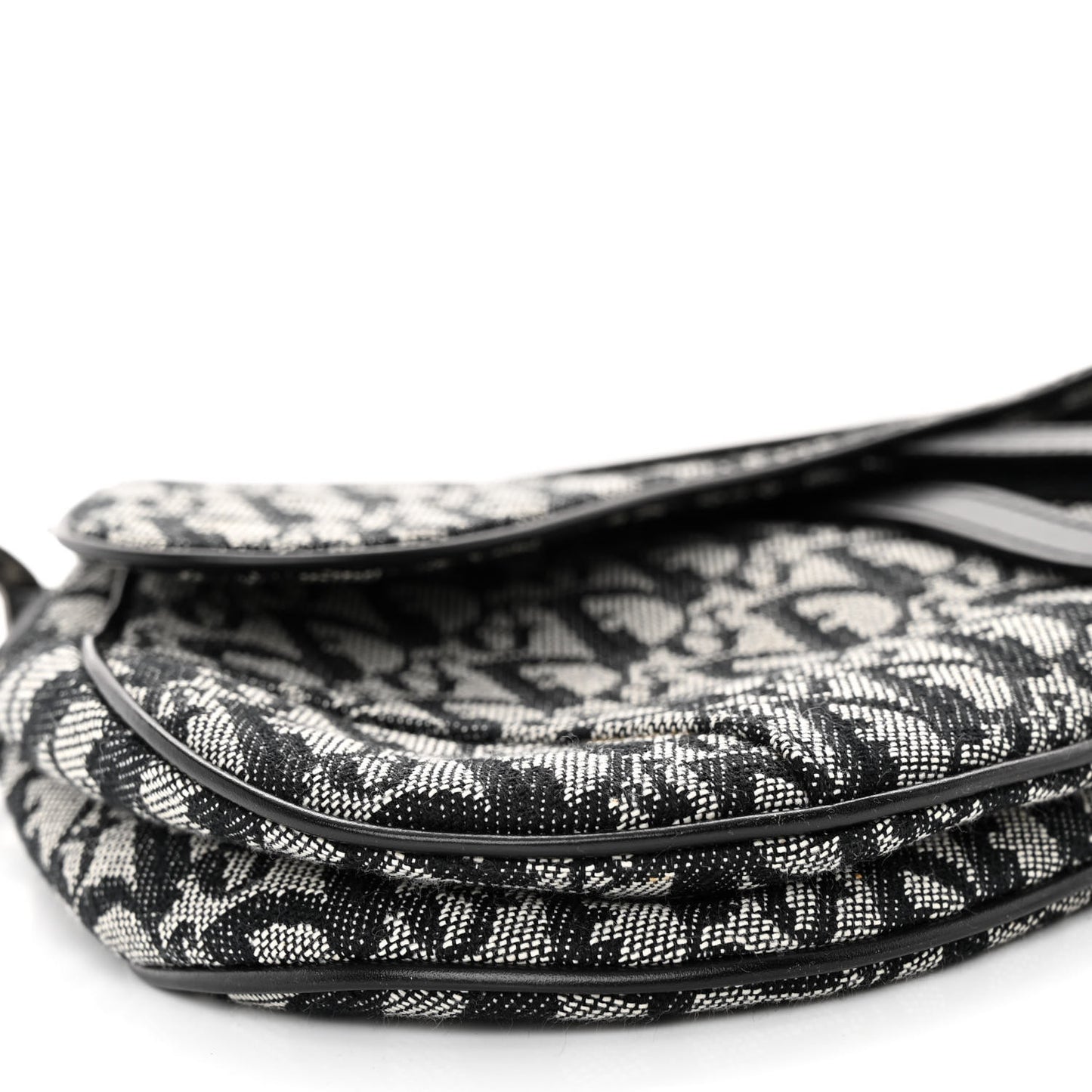 Monogram Saddle Bag Black
