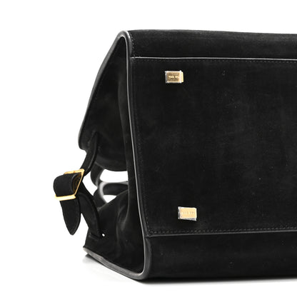 The Row Suede Soft Margaux 10 Bag Black 8 of 9