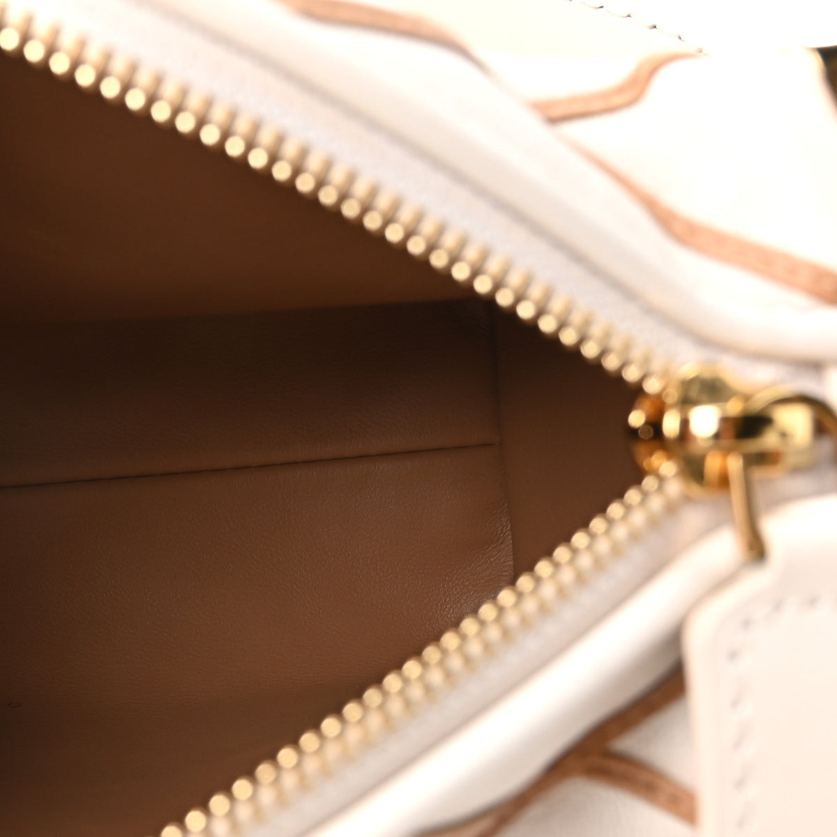 Louis Vuitton Lambskin Malletage Side Trunk PM Creme Noisette 5 of 9