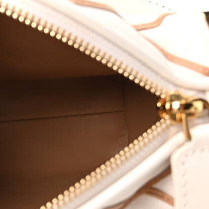 Louis Vuitton Lambskin Malletage Side Trunk PM Creme Noisette 5 of 9