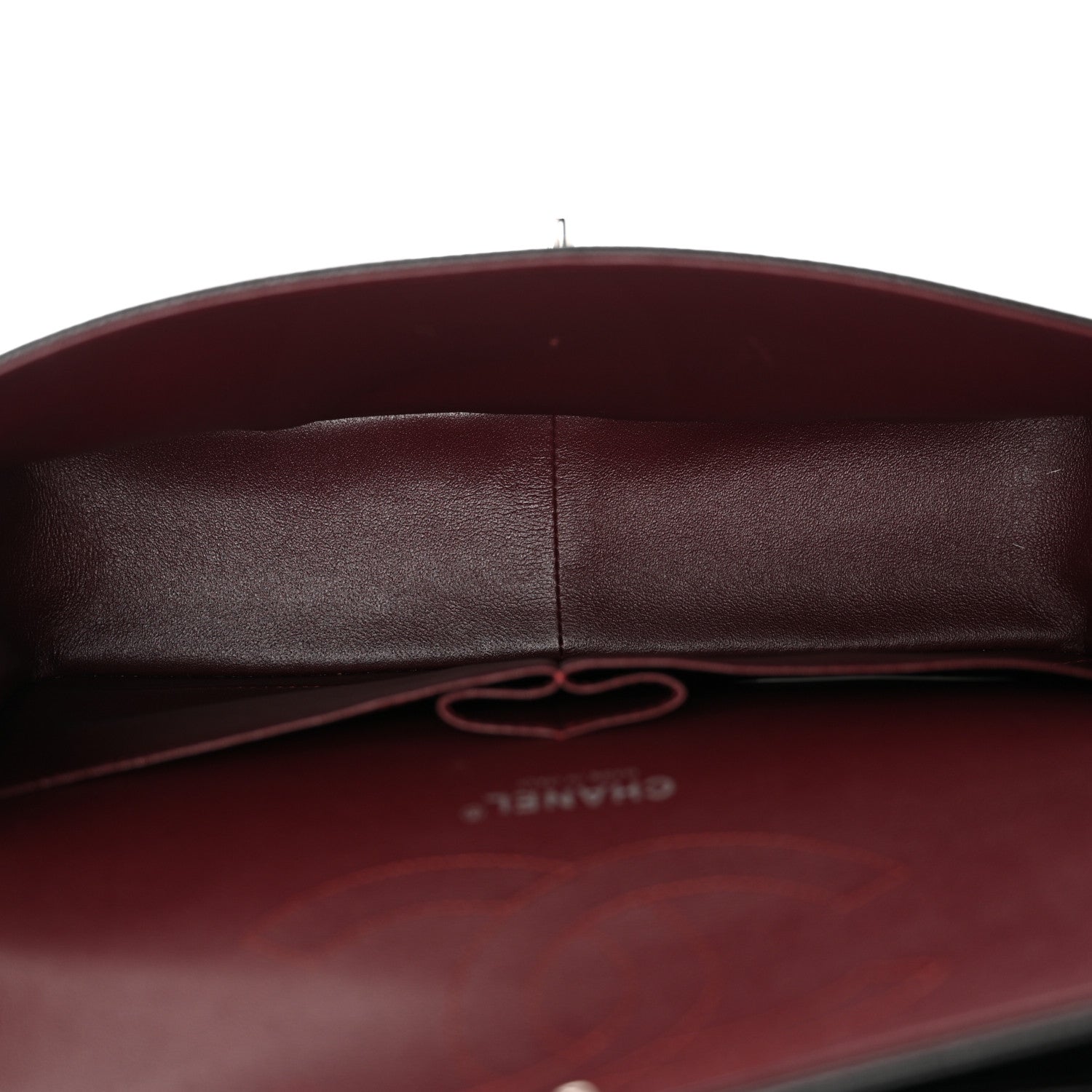 Chanel Caviar Chevron Quilted Jumbo Double Flap Black 5 of 15