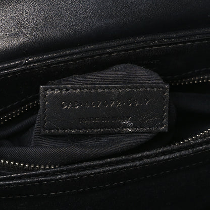Saint Laurent Calfskin Y Quilted Monogram Toy Loulou Crossbody Bag Black 8 of 10