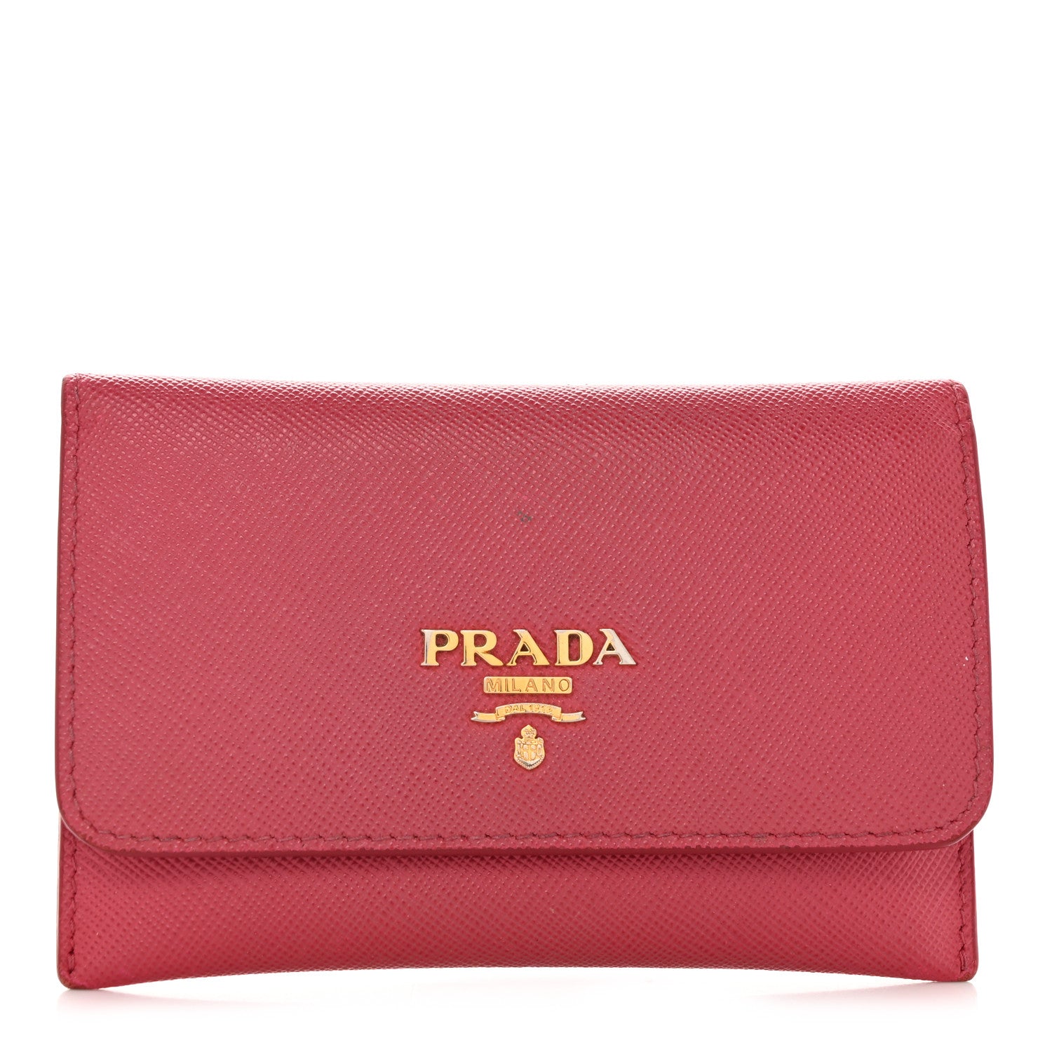 Prada Saffiano Card Holder Peonia 2 of 8