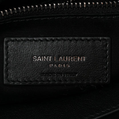 Saint Laurent Crinkled Calfskin Matelasse Monogram Medium Niki Shopper Tote Black 6 of 10