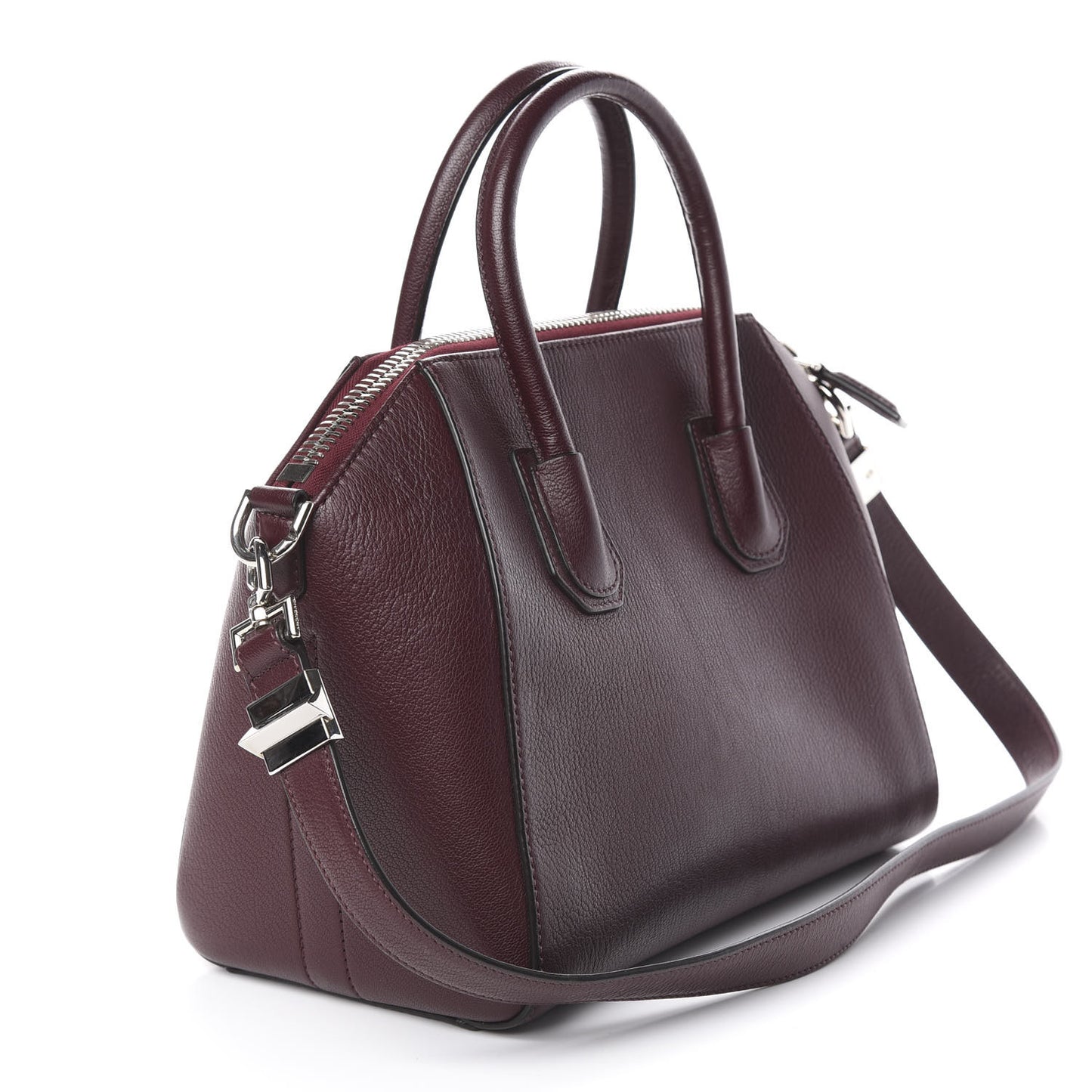Sugar Goatskin Small Antigona Aubergine
