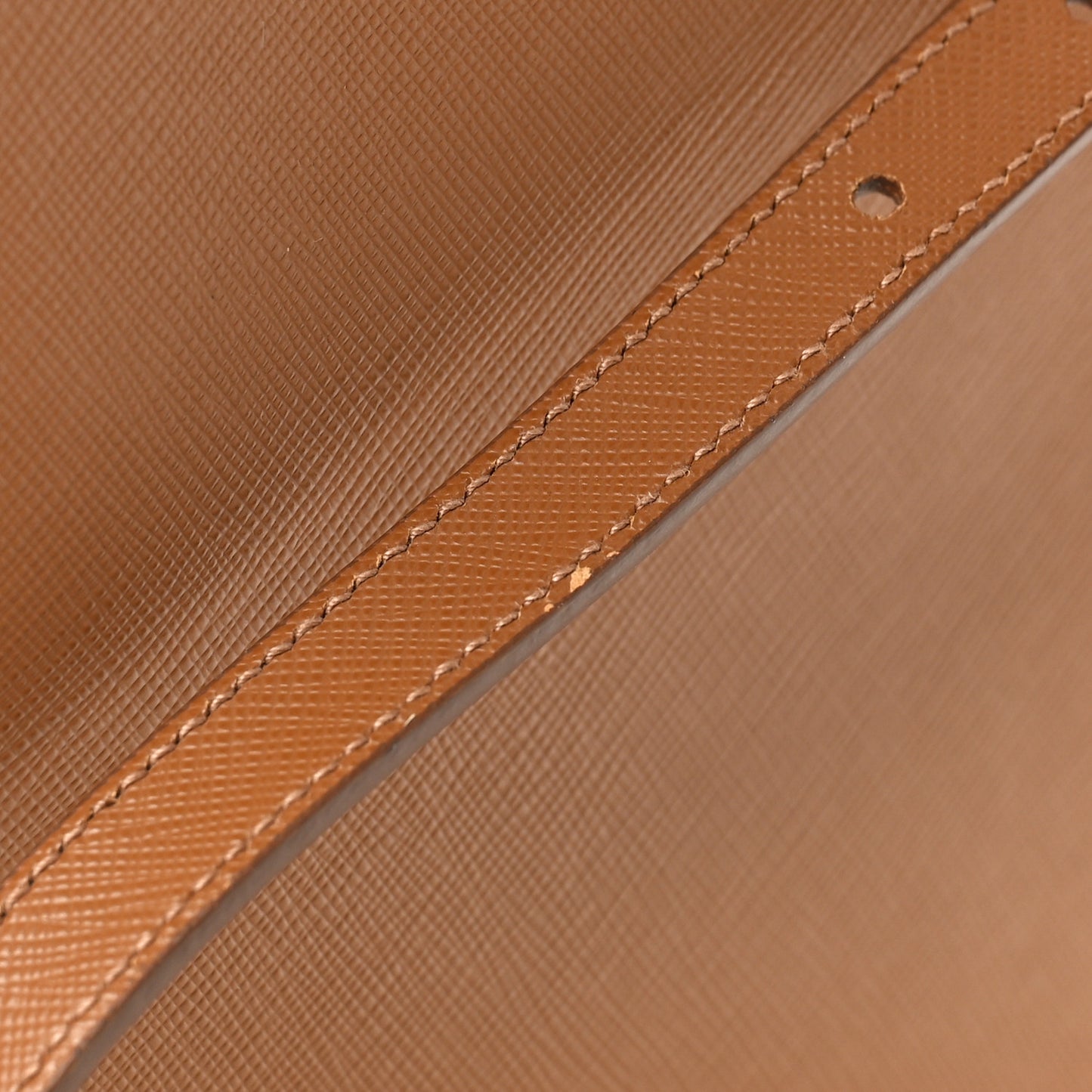 Saffiano Lux Shopping Tote Caramel