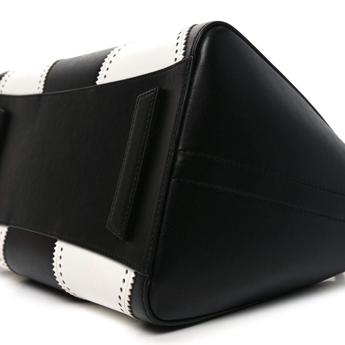 Calfskin Brogue Medium Antigona Black White