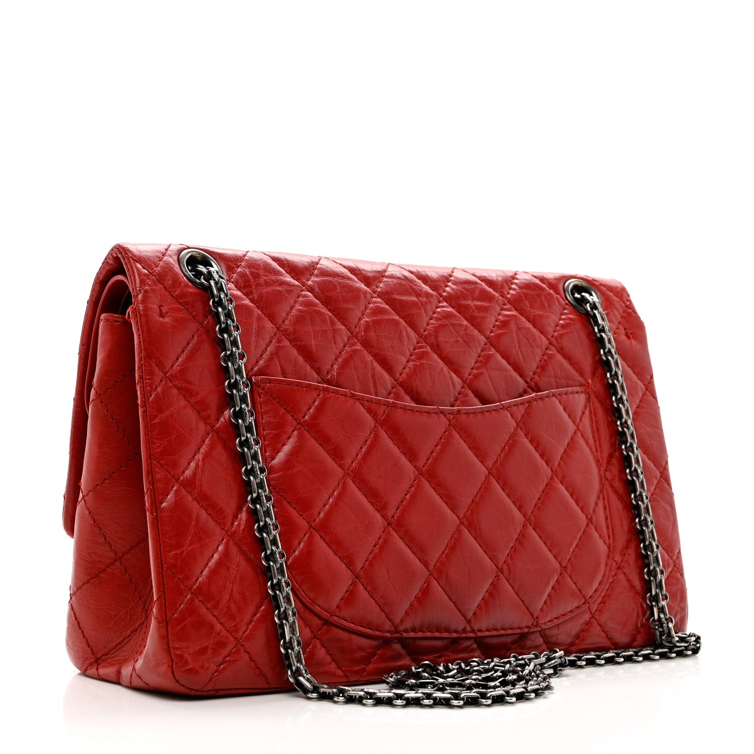 Chanel Aged Calfskin Quilted 2.55 Reissue 226 Flap Red 3 of 9