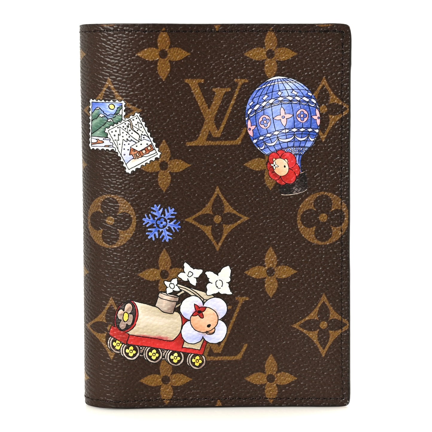 Monogram 2026 Christmas Animation Passport Cover Blue Frost