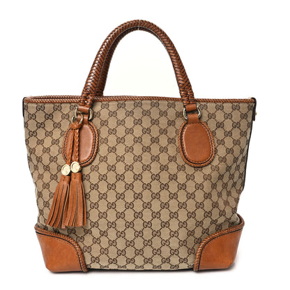 Gucci Monogram Medium Marrakech Tote Tan 1 of 12