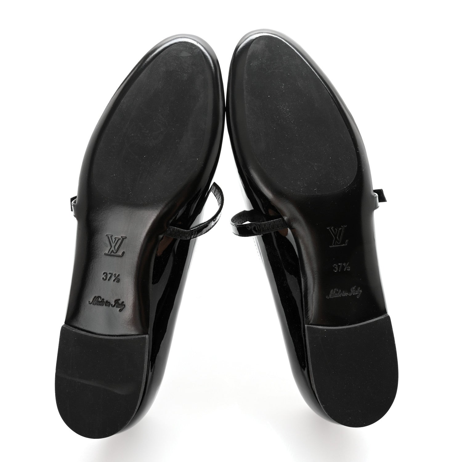 Louis Vuitton Patent Uniformes Ballerina Flat 37.5 Black 6 of 7