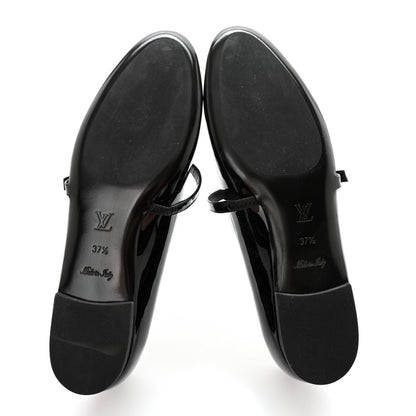 Louis Vuitton Patent Uniformes Ballerina Flat 37.5 Black 6 of 7