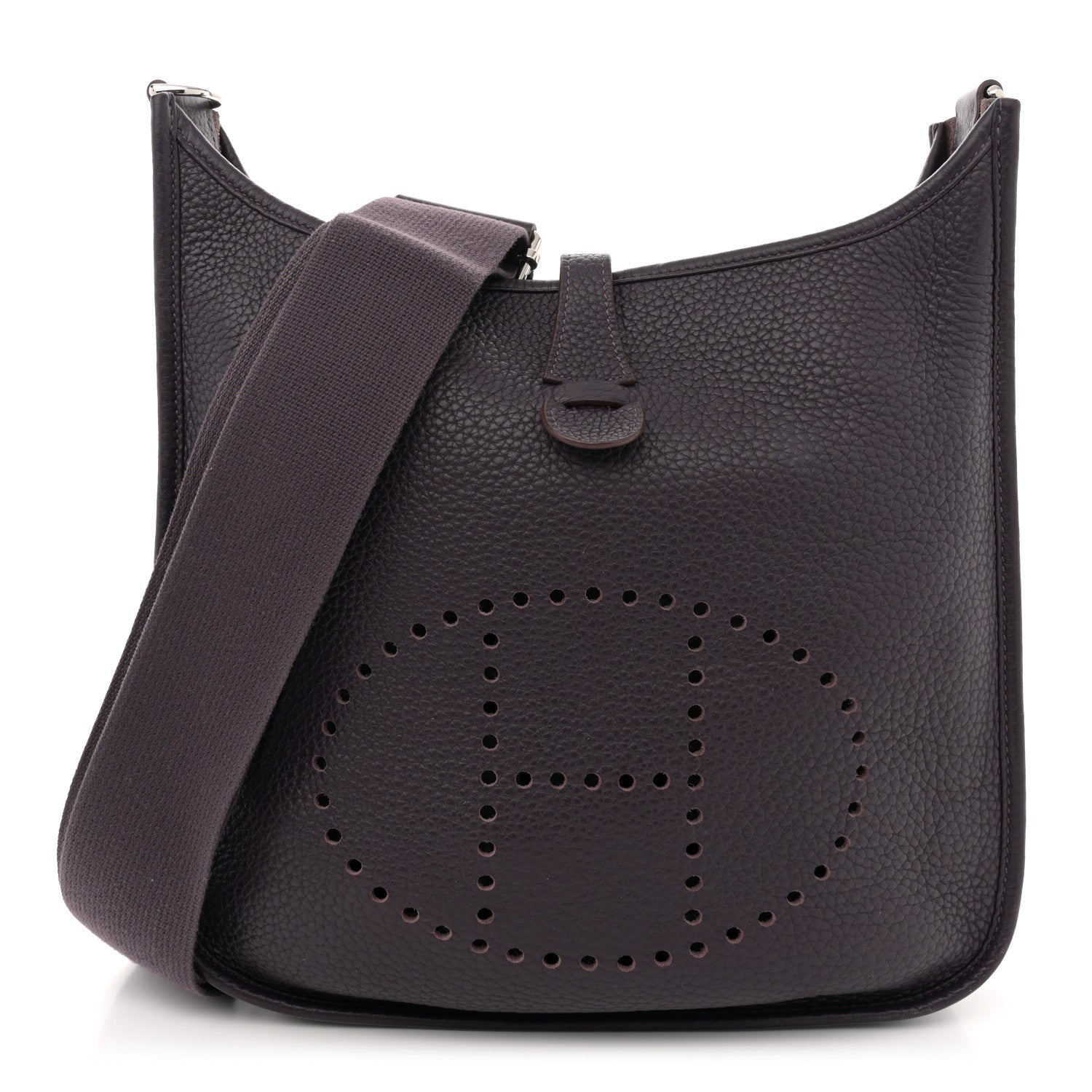 Hermes Taurillon Clemence Evelyne III PM Raisin 1 of 11