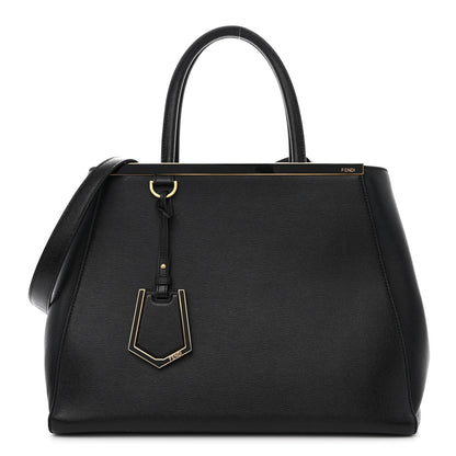 Fendi Vitello Elite Regular 2Jours Tote Black 1 of 17
