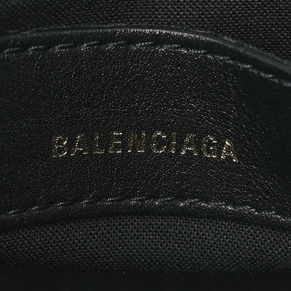 Balenciaga Calfskin Logo Print XXS Ville Top Handle Bag Black Multicolor 6 of 8