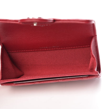 Chanel Caviar Quilted Flap Card Holder Pink 5 of 9