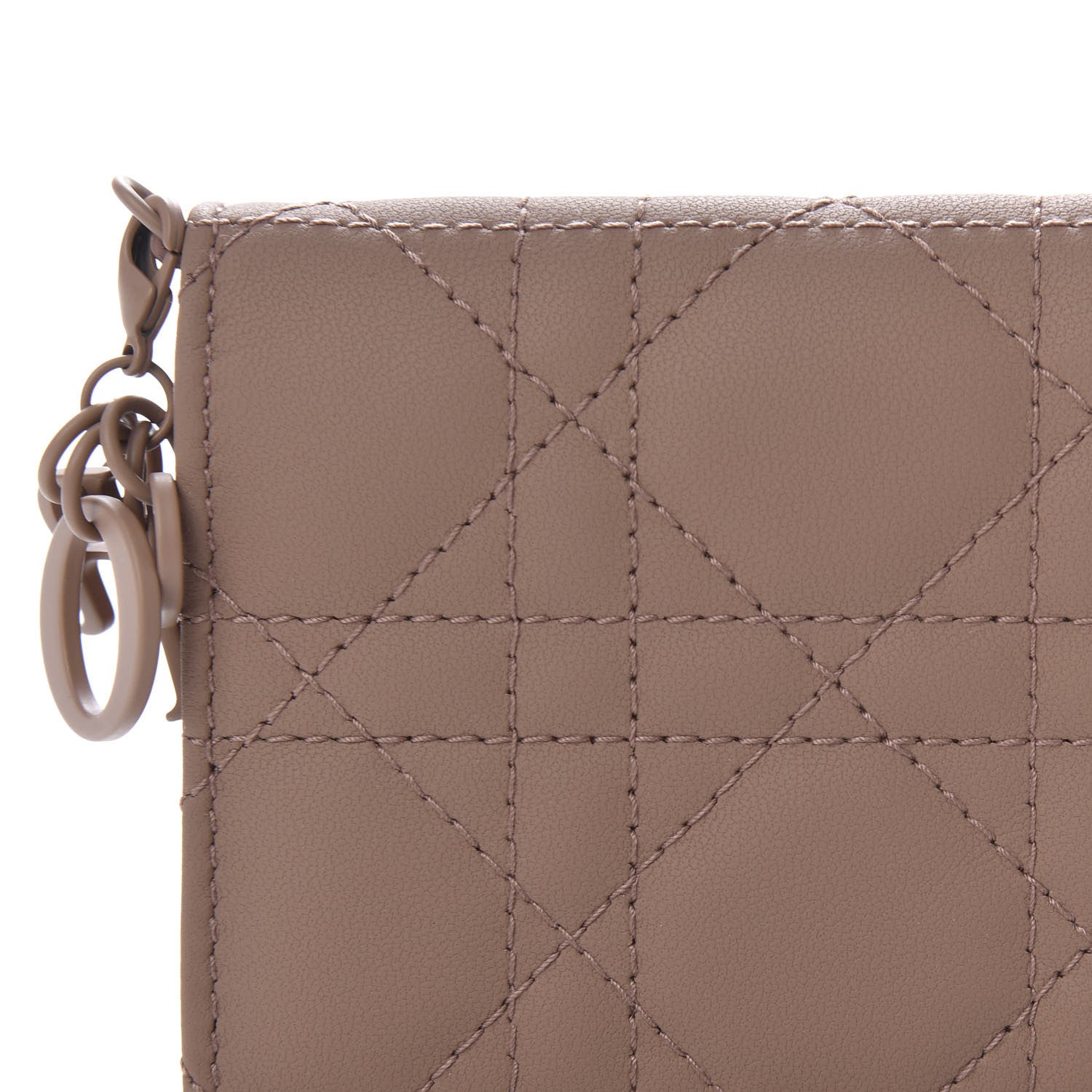 Christian Dior Ultra Matte Calfskin Cannage Small Lady Dior Flap Card Holder Fard 9 of 10