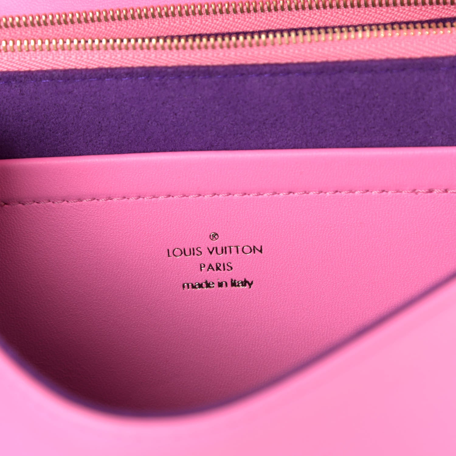 Louis Vuitton Lambskin Embossed Monogram Vuittamins Pochette Coussin Rose Violet 6 of 8