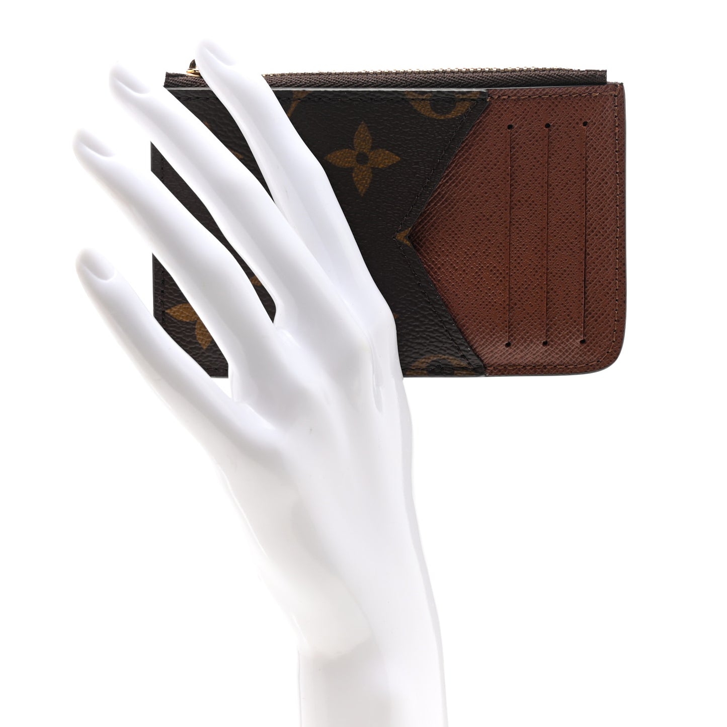 Monogram Zipped Romy Card Holder