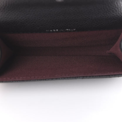 Chanel Caviar Quilted Flap Card Holder Wallet Black 4 of 7