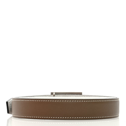 Hermes Epsom Swift 24mm Collier De Chien CDC Belt 75 30 Etoupe White 2 of 4