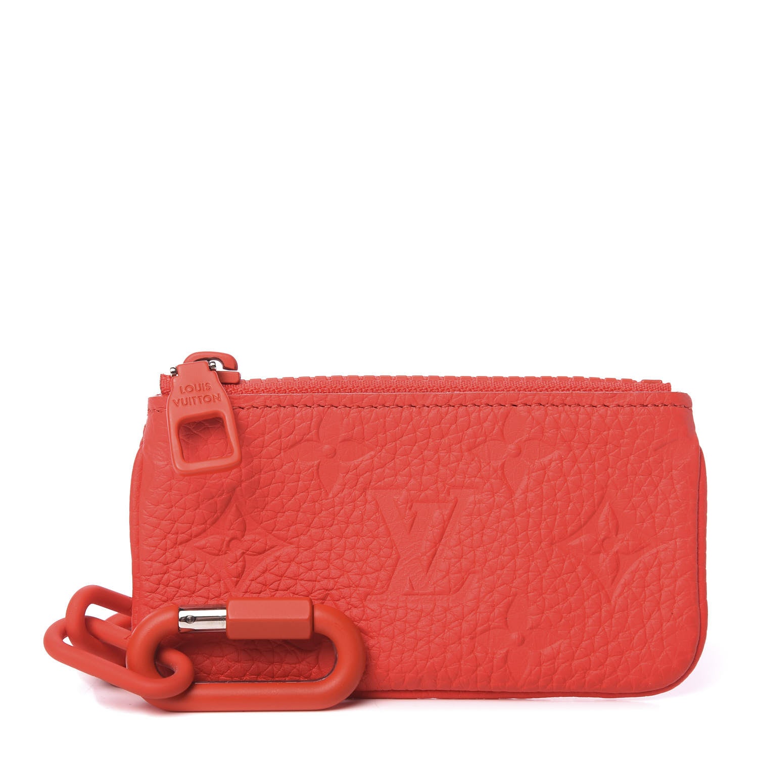 Louis Vuitton Taurillon Monogram Key Pouch Red 1 of 7