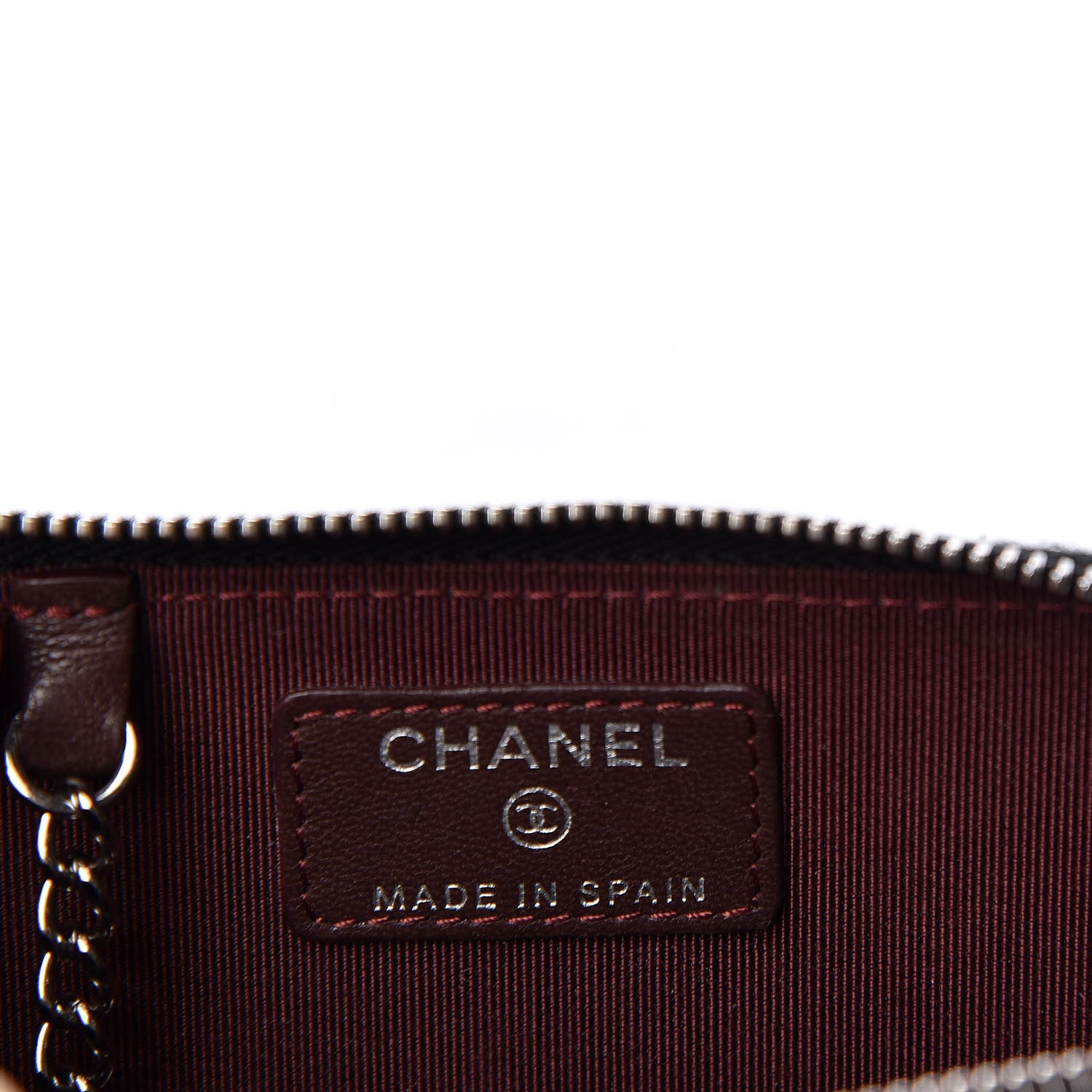 Chanel Lambskin Quilted Key Holder Case Black 7 of 9