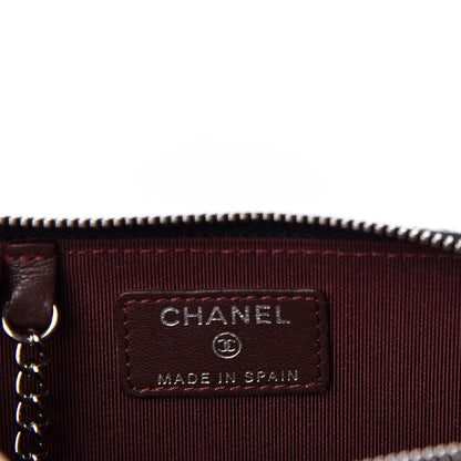 Chanel Lambskin Quilted Key Holder Case Black 7 of 9
