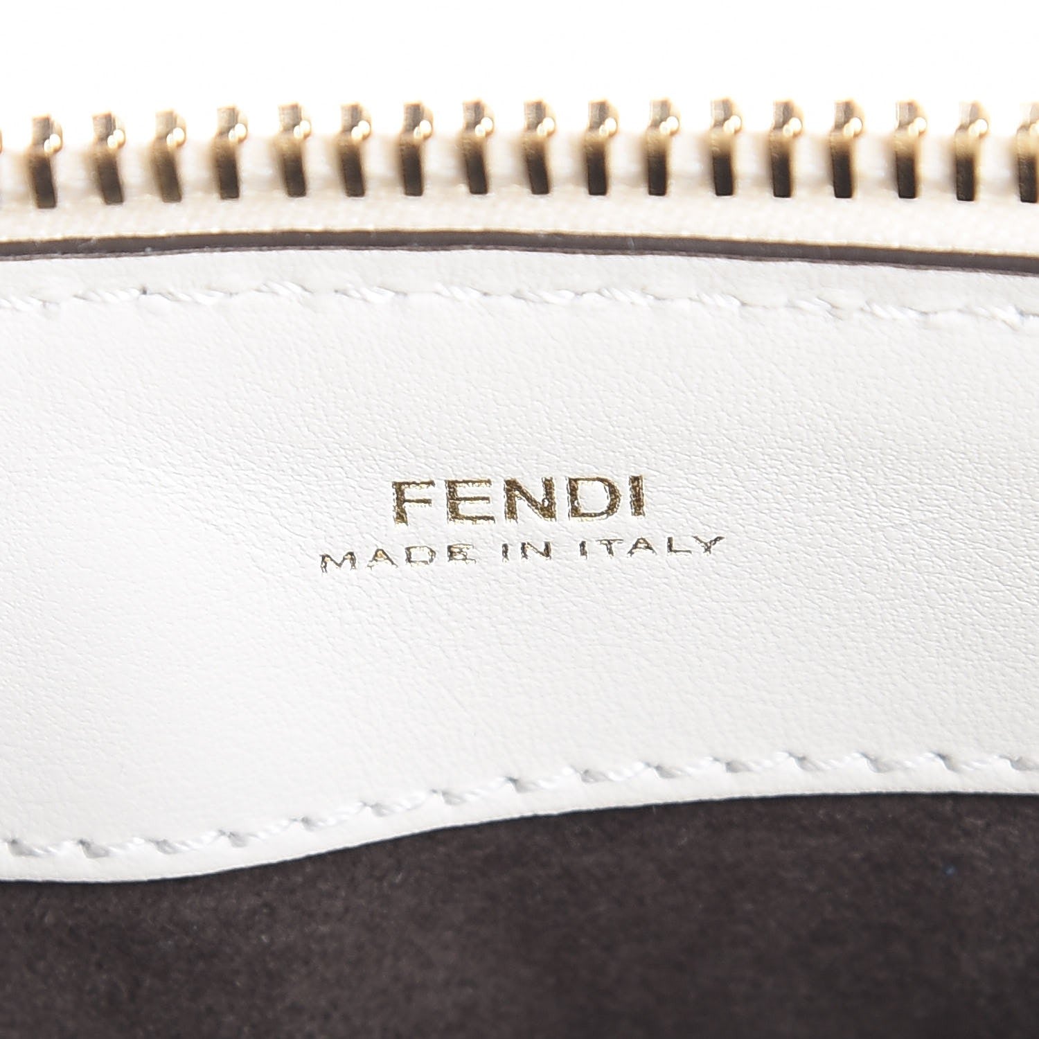 Fendi Vitello Baltico Ribbon Lace Up Floral Small DotCom Click Chain Satchel White Multicolor 6 of 7