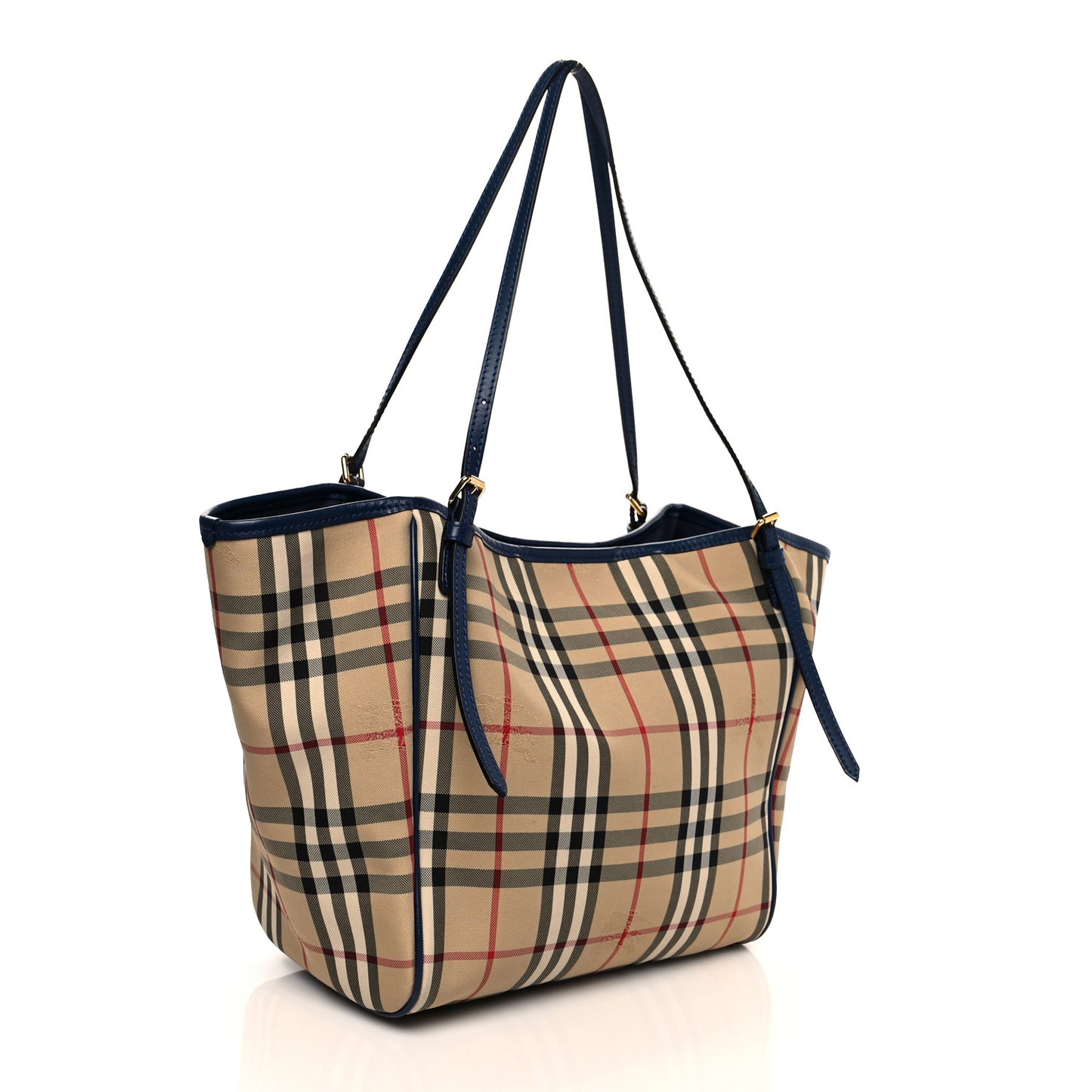 House Check Small Canterbury Tote Navy
