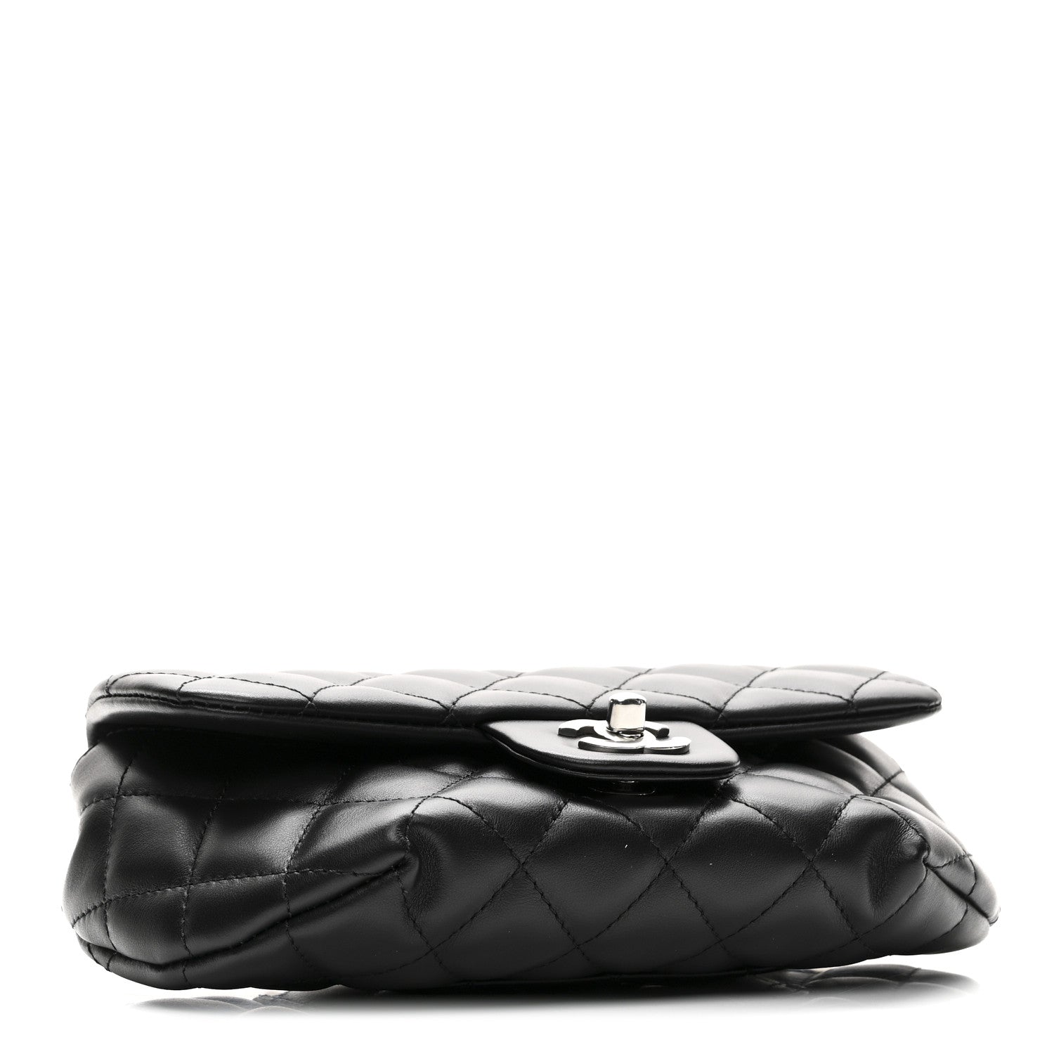 Chanel Calfskin Quilted CC Uniform Flap Belt Bag Black 4 of 10