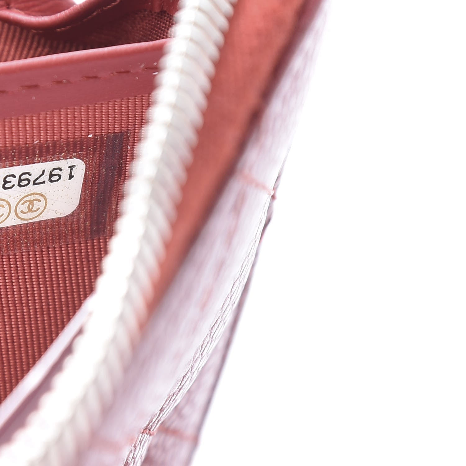 Chanel Caviar Quilted Large Gusset Zip Around Wallet Red 8 of 9