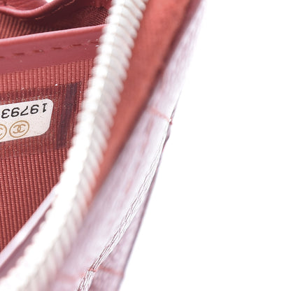 Chanel Caviar Quilted Large Gusset Zip Around Wallet Red 8 of 9