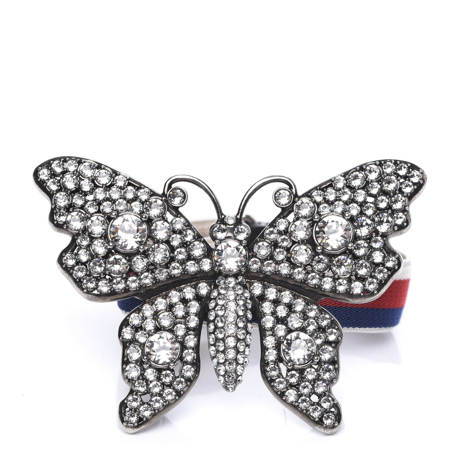 Gucci Web Crystal Butterfly Bracelet 1 of 4