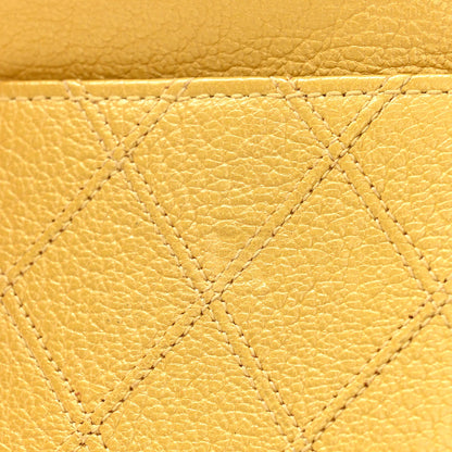 Chanel Caviar Quilted Wallet on Chain WOC Yellow 13 of 13