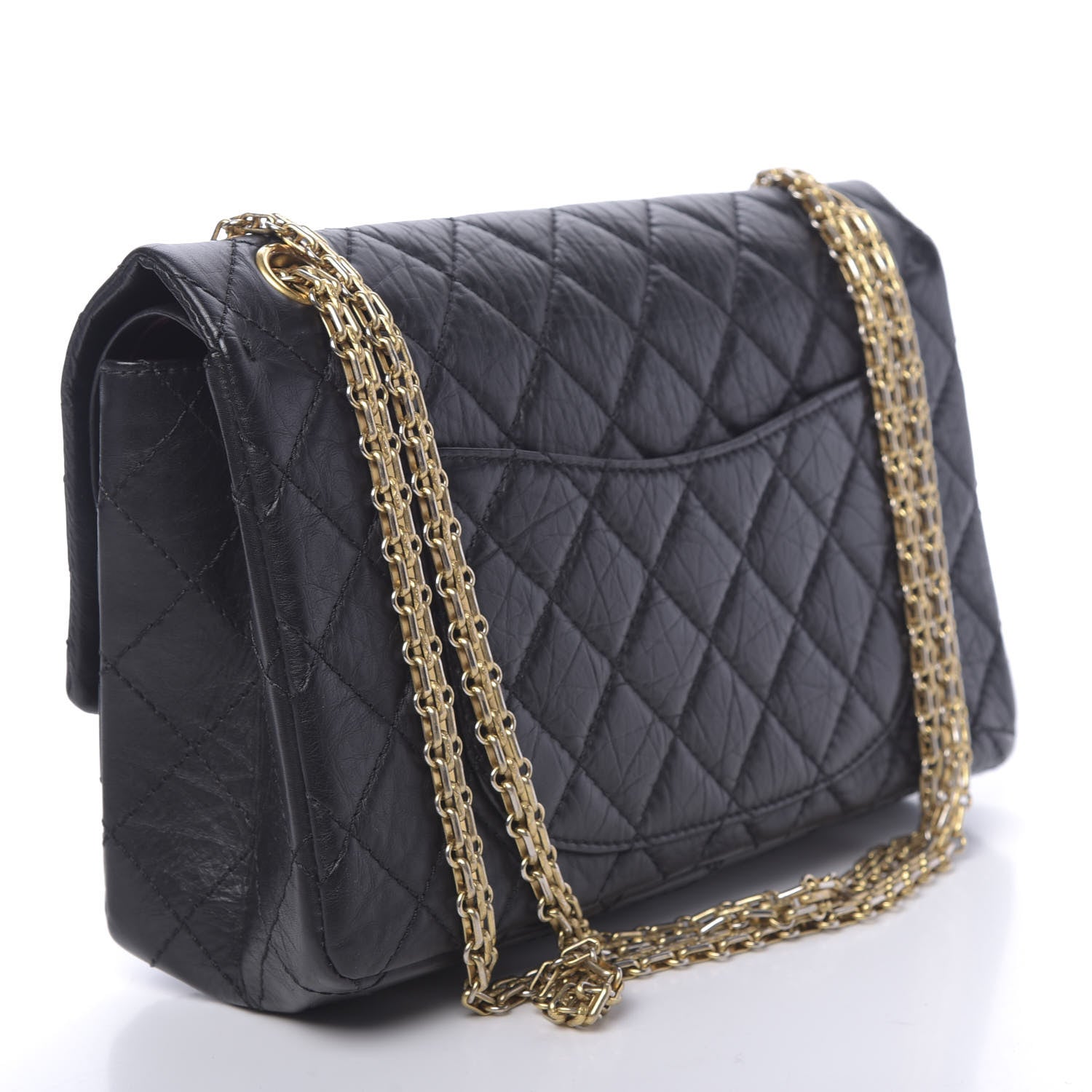 Chanel Aged Calfskin Quilted 2.55 Reissue 226 Flap Black 3 of 11